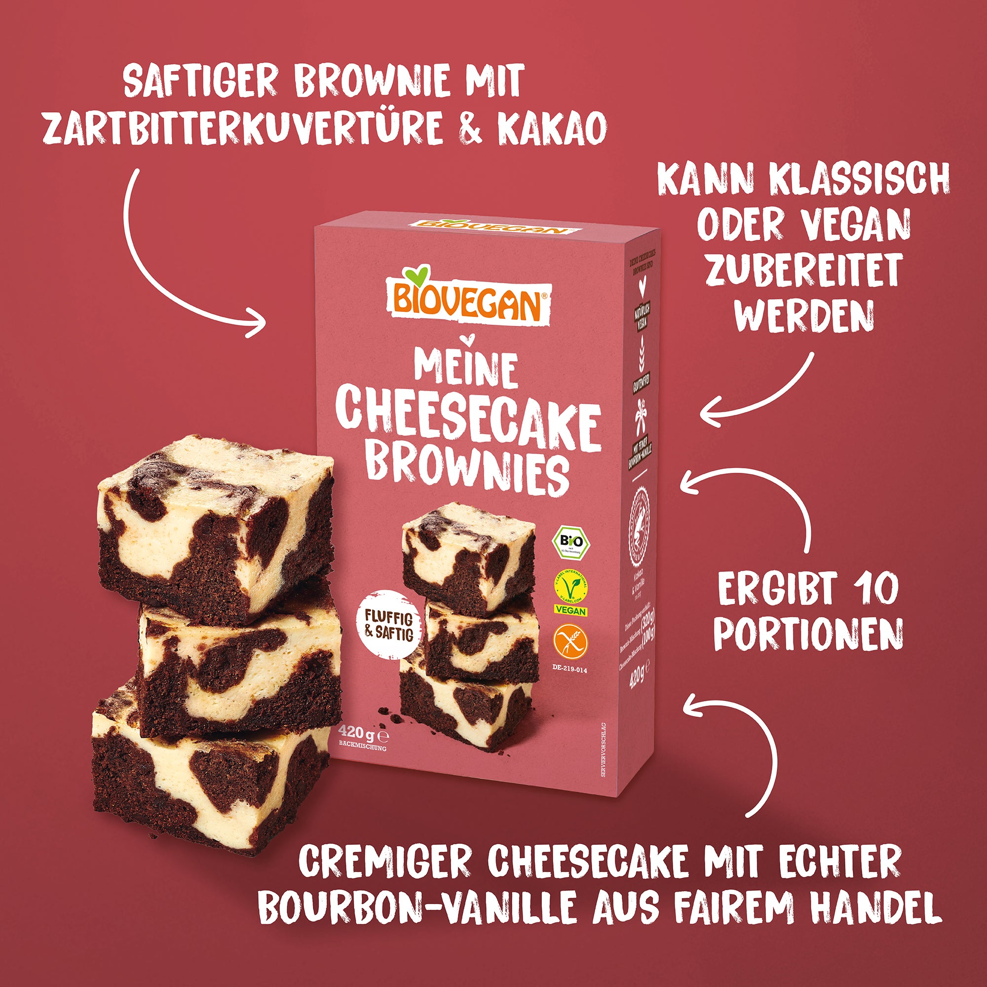 Cheesecake Brownies Backmischung
