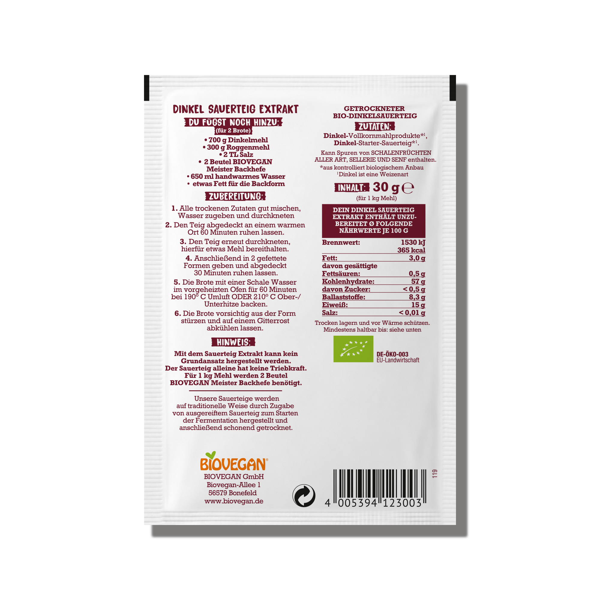 Dinkel Sauerteig-Extrakt