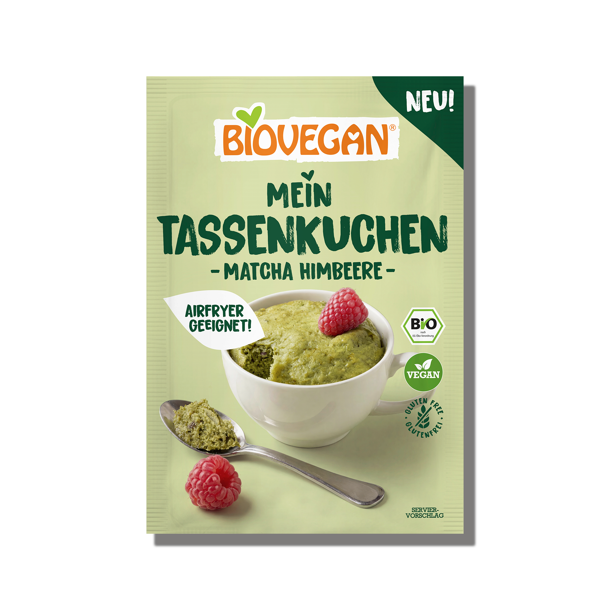 Tassenkuchen - Matcha Himbeere
