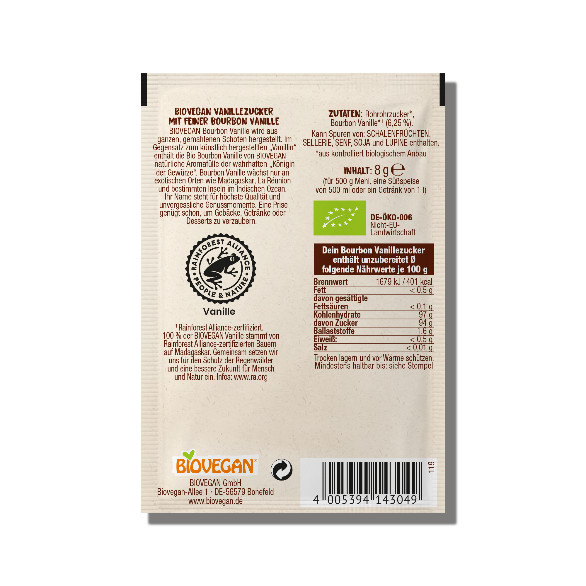 Bourbon-Vanillezucker