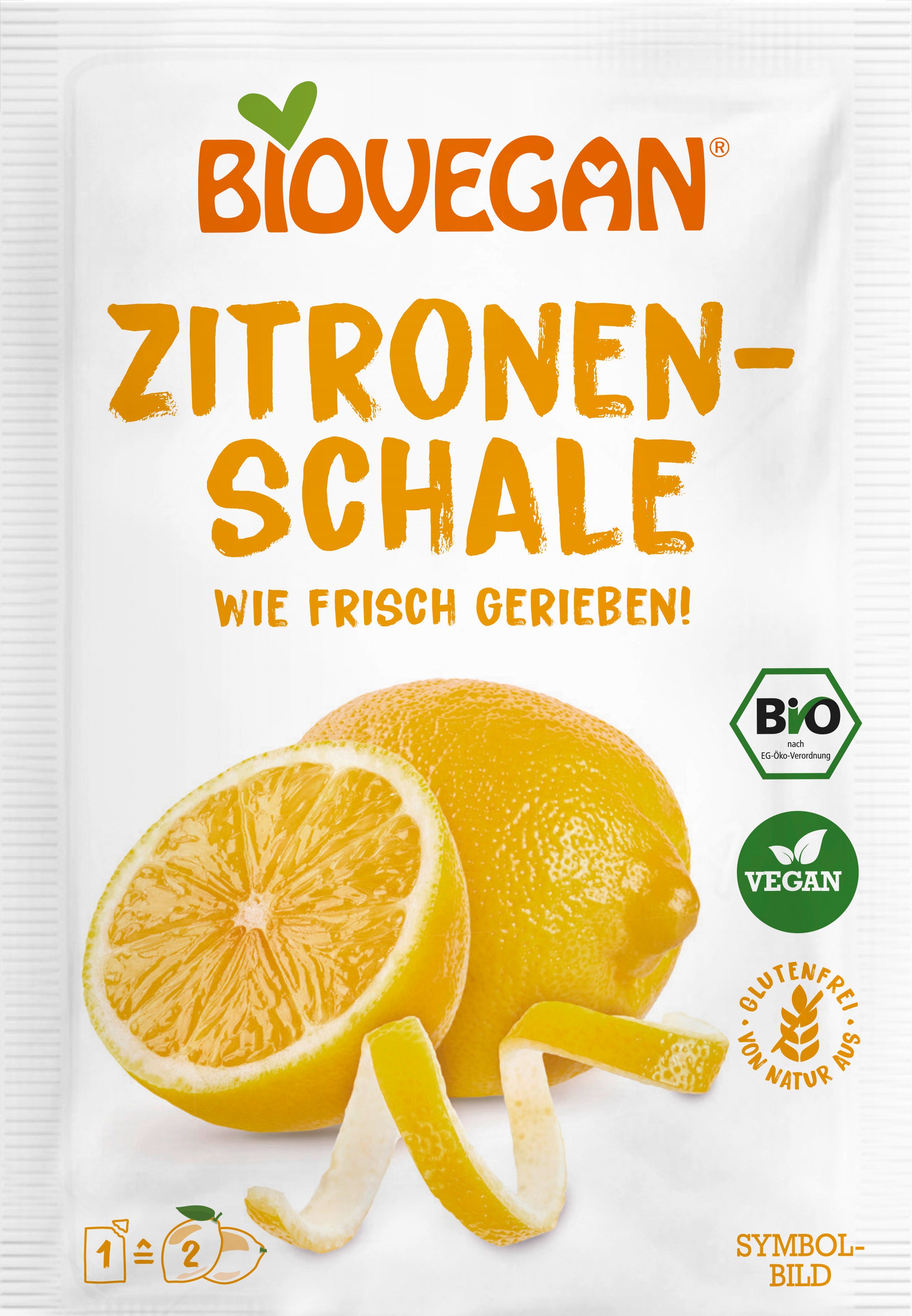 Zitronenschale gerieben