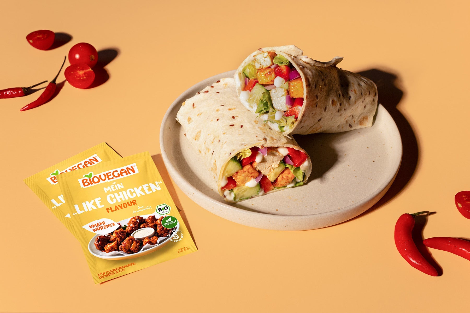 Vegane Like Chicken Wraps