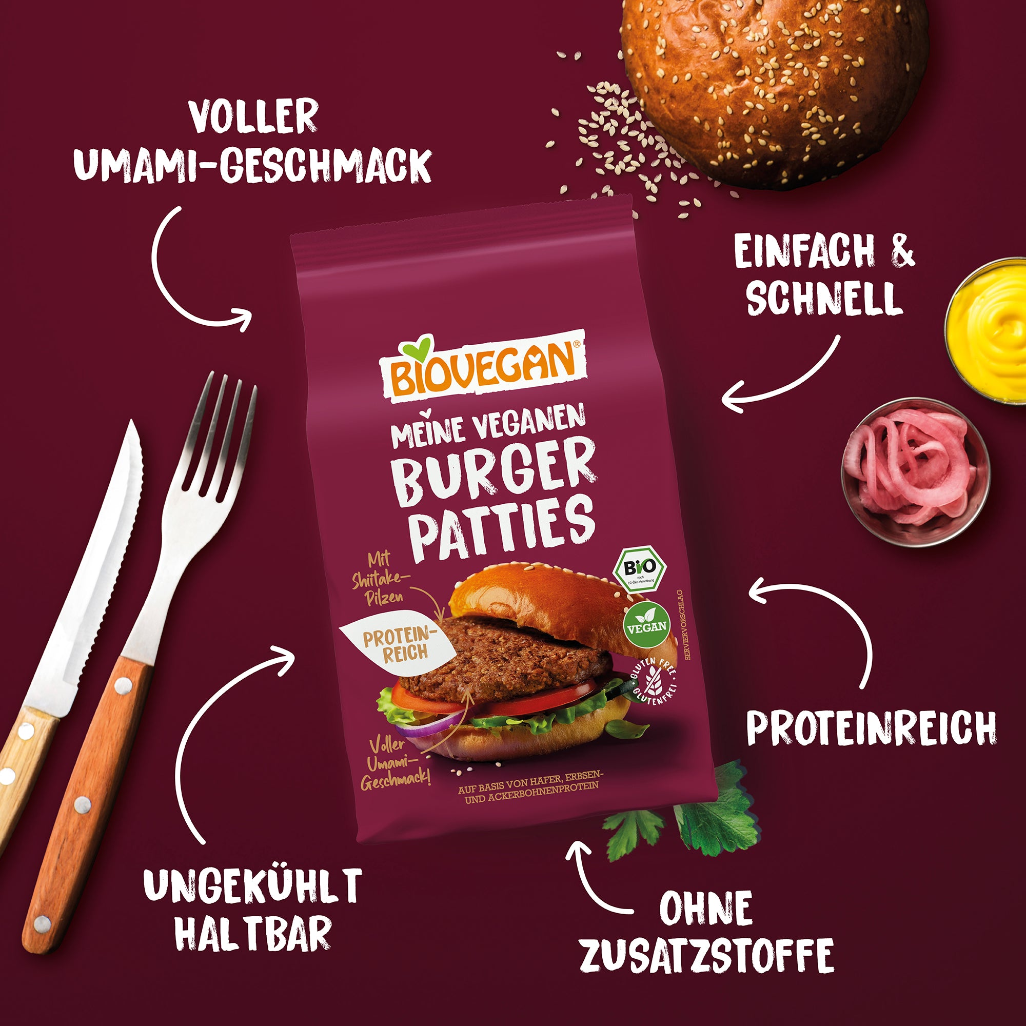 Vegane Burger Patties
