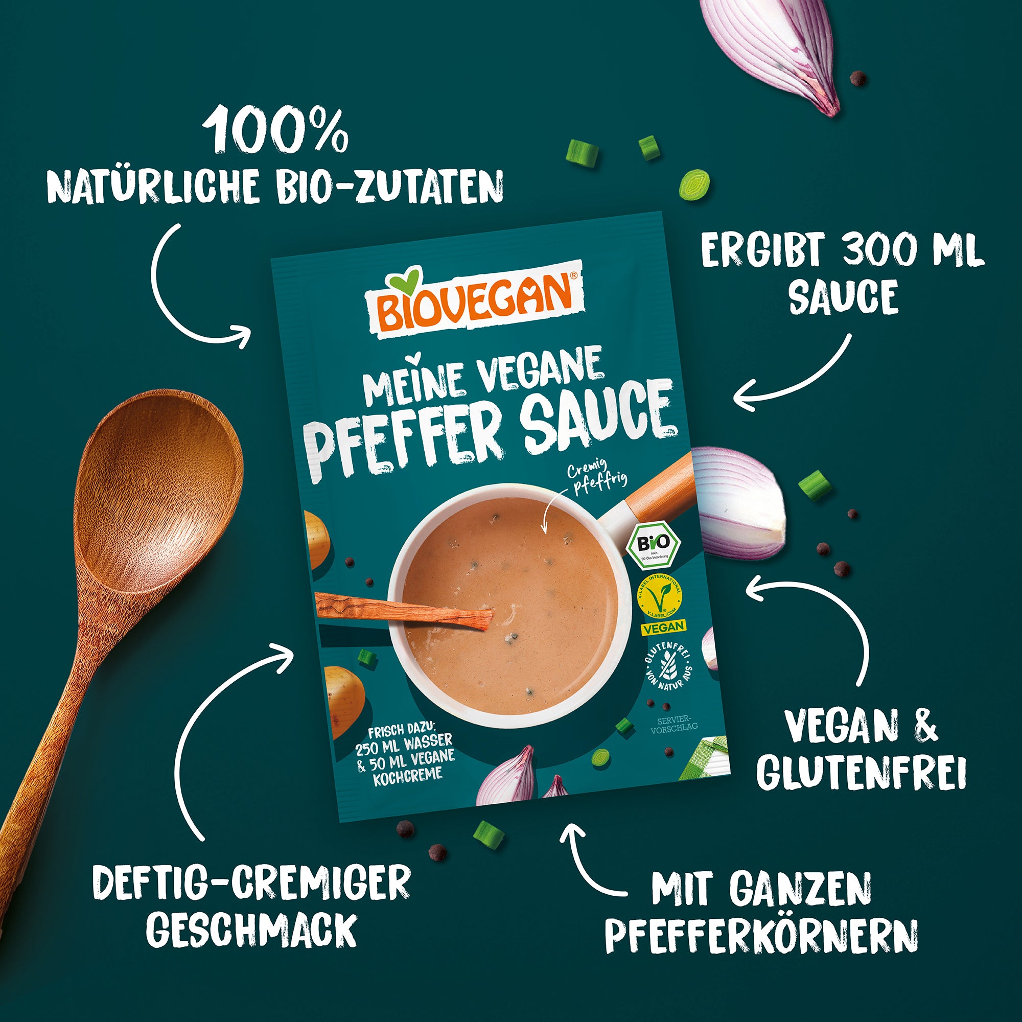 Vegane Pfeffer Sauce