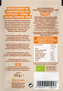 Tassenkuchen - Pumpkin Spice