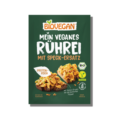 Veganes Rührei mit Speck-Ersatz