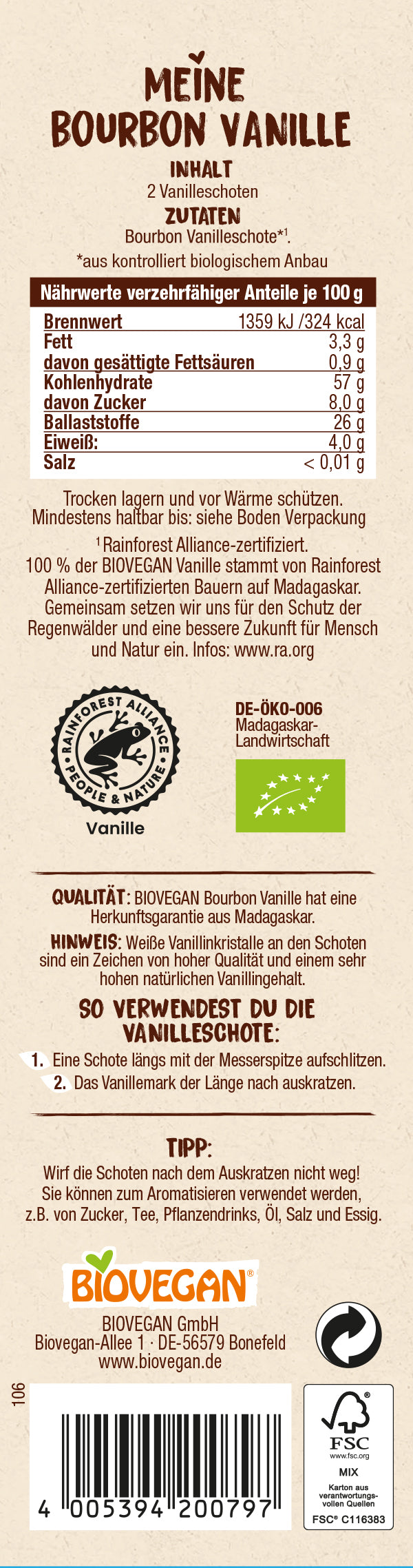 Bourbon-Vanille-Schoten