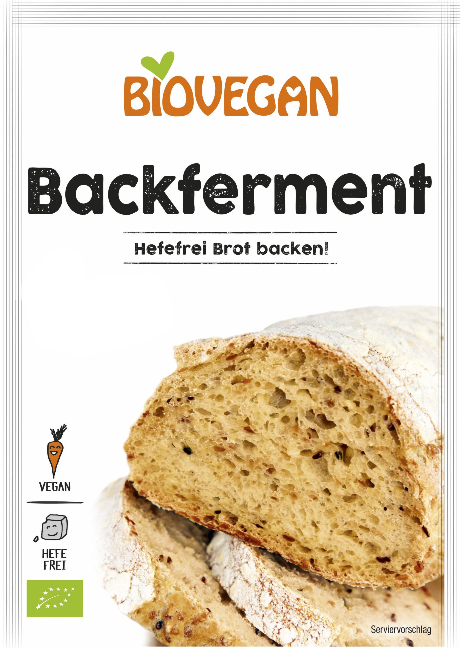 Verpackung Backferment Hefefrei Brot backen