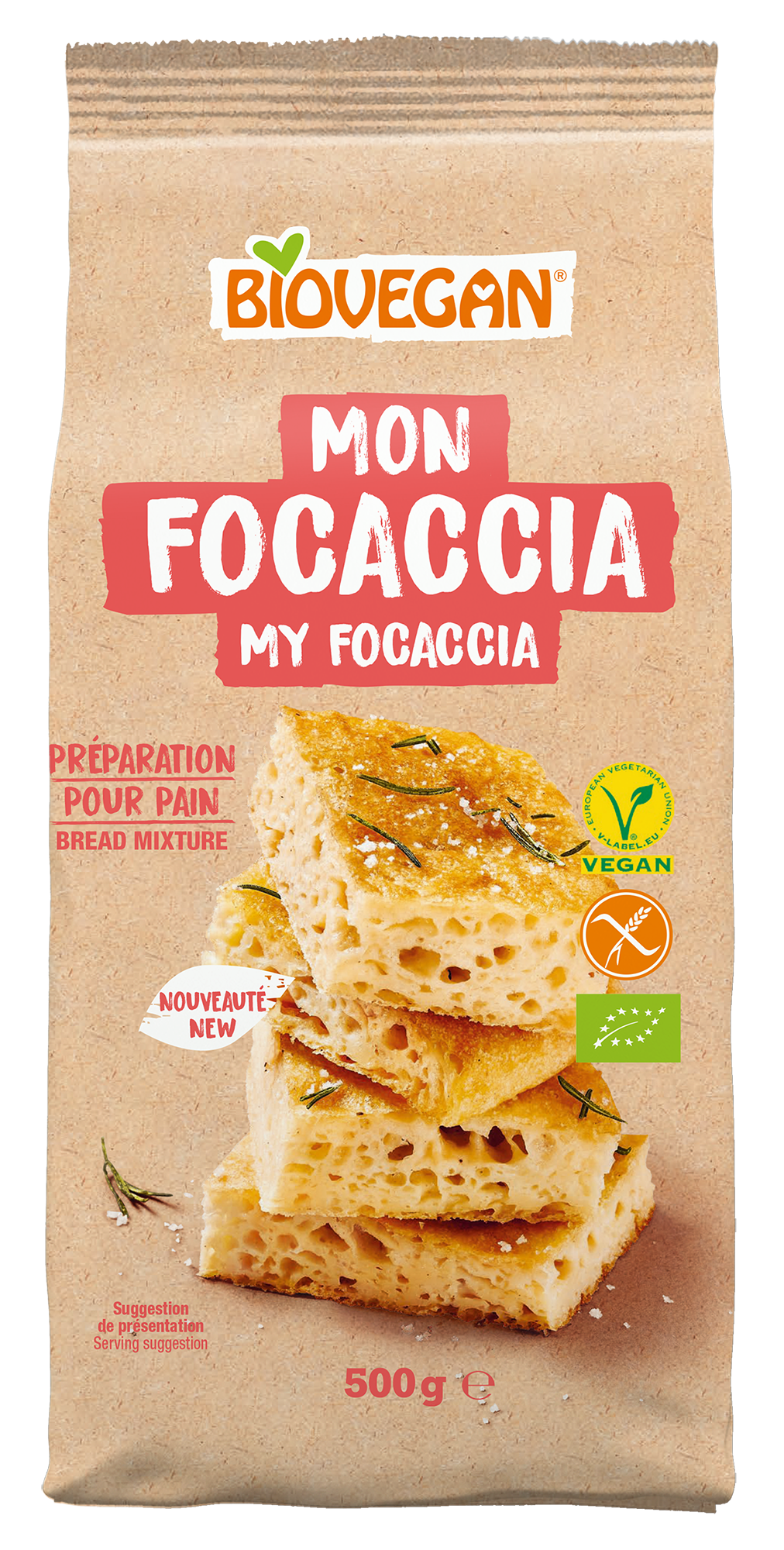 My focaccia baking mix, product image